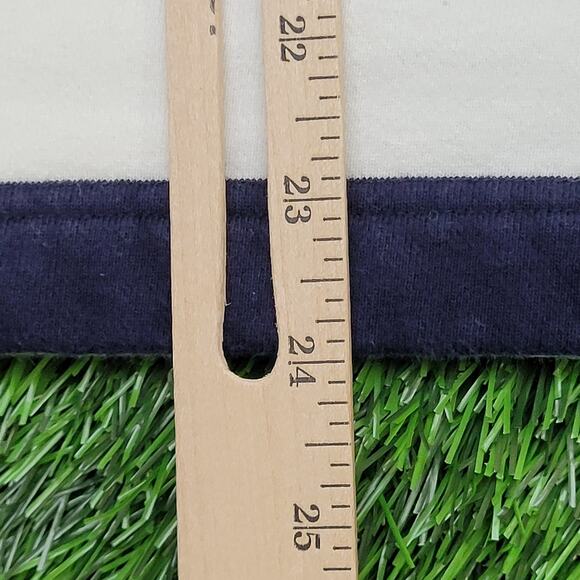 Ralph-Lauren Lace-Up Hoodie Womens Large 21x24 Stripes - Picture 14 of 14